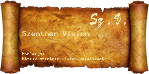Szentner Vivien névjegykártya